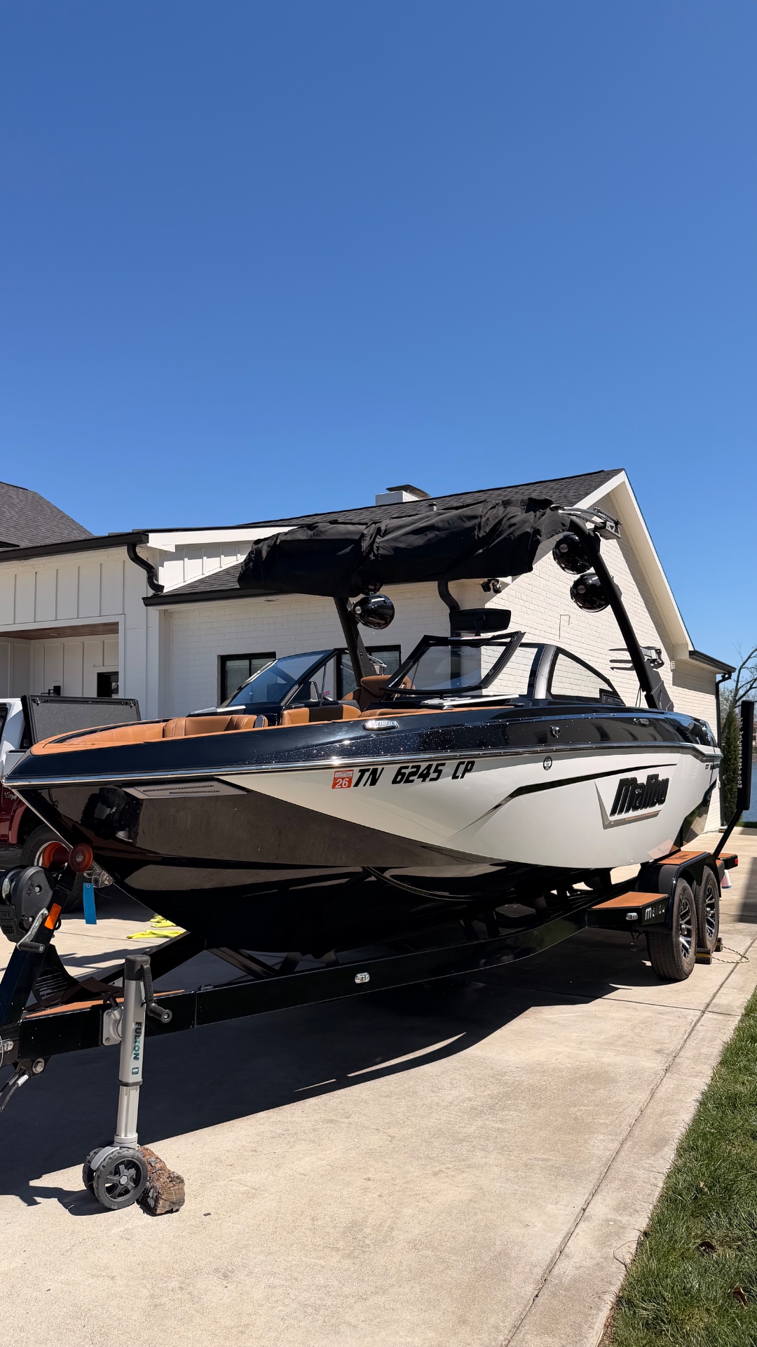 Malibu wakeboat detailed and ready for the water