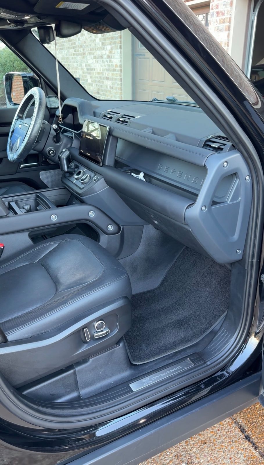 Land Rover Defender interior clean leather and surfaces after detail
